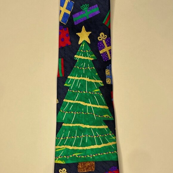 Silk Christmas Necktie - Picture 2 of 6